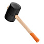 Киянка резиновая, 1130 г, черная резина, деревянная рукоятка Sparta 11161