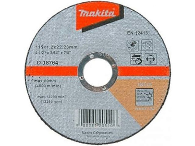 Абразивный отрезной диск для стали/нержавеющей стали плоский WA60T, 115х1,2х22,23 Makita D-18764