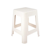 Табурет большой Артлайн h 450 мм, цвет молочный Полимербыт 4344507