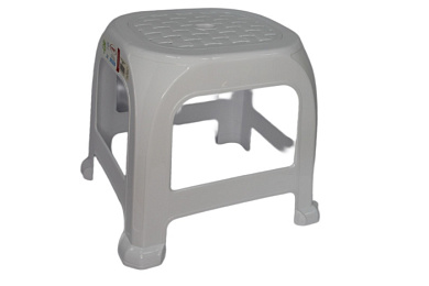 Табурет "Симпатия" малый белый / белый РУССПЛАСТ РП-312бел