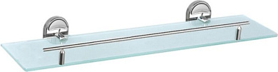 Полка в ванную, сталь + стекло, хром Ledeme L1907
