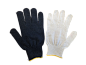 Перчатки трикотажные вязаные специальные х/б, ПВХ, 5 нитей, 7,5 класс, 215 текс, черные WUMAX 2899400136