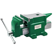 Тиски стальные с наковальней 100 мм RockForce RF-6540104W