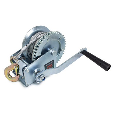 Лебедка ручная барабанная, 450 кг, стальной трос, диаметр троса 4.5 мм, длина троса 10 м RockForce RF-TRT1101C