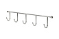 Вешалка меб. 5 крючков мет. настенная хром AKS 11324