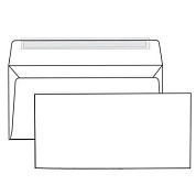 Конверты самоклеящиеся "Куверт" с отрывной лентой, C65, 100 шт, белый