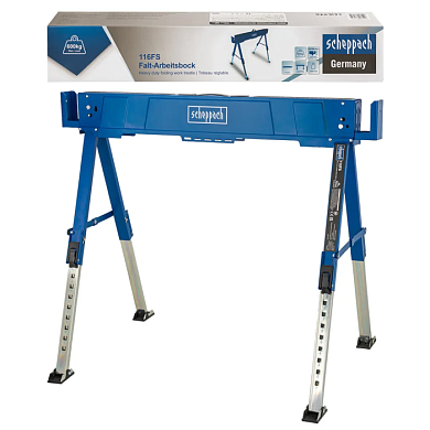 Козлы металлические, макс.нагрузка 600 кг Scheppach Sch-116FS