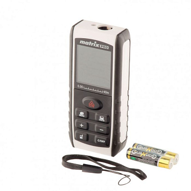 Лазерный дальномер LD-40, 40 м., с электронным угломером Matrix 38015