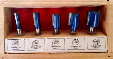 Набор фрез 5*8 Z, в чемодане Диолд 5*8 Z (90101006)