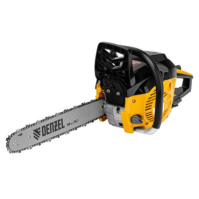 Пила цепная бензиновая DGS-4516, шина 40 см, 45 см3, 3 л.с., шаг 3/8, паз 1,3 мм, 57 звеньев Denzel 95230