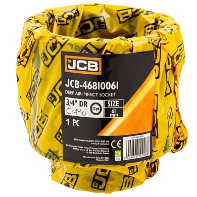 Головка ударная глубокая 3/4'', 61 мм 12-гр  JCB JCB-46810061