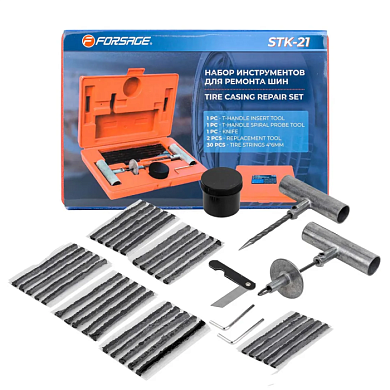 Набор инструмента для ремонта покрышек колес 35 пр Forsage F-STK-21