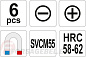 Набор отверток 6 пр. SVCM55 Yato YT-2668