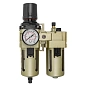 Блок подготовки воздуха 3/4'', фильтр-регулятор+лубрикатор, автоматич.слив, 10Мк, 3000 л/мин, 0-10bar, раб.t 5°-60° Forsage F-AC4010-06D