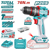 Дрель-шуруповерт ударная TOTAL TIDLI20768