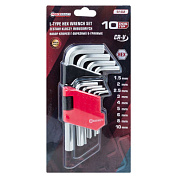 Набор Г-образных ключей HEX (6-гр) 10 пр. 1.5-6, 8, 10 мм ForceKraft FK-5102