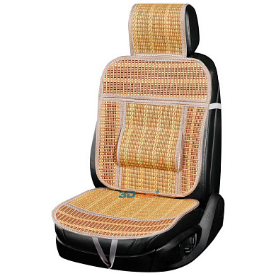 Накидка сиденья папирус Summer-04 с поддержкой спины бежевый шт SKYWAY S01302045