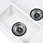 Мойка кухонная из мраморной крошки, white, Wisent WQ580-28