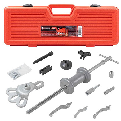 Молоток обратный для съема подшипников в наборе со сменными лапами, 17 пр. ForceKraft FK-664B