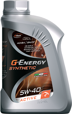 Масло SyntheticActive 5W-40 1л G-Energy 253142409