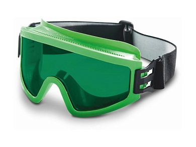 Очки закрытые панорамные ЗП2 PANORAMA зеленые PC StrongGlass СОМЗ 30227