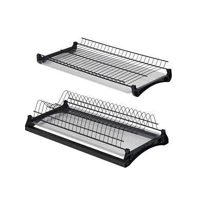 Сушка для посуды 800 с профилем, черный GRIDLI 113354