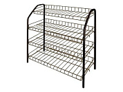 Этажерка для обуви 4-х секционная, 660х280х700 мм, медный антик, NIKA ЭТ1/А