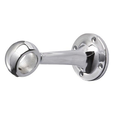 Держатель дистанционный проходной трубы d32 (670), хром AKS 17065