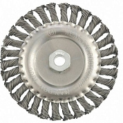 Щетка для УШМ М14, плоская, крученая проволока 0,8 мм Matrix