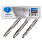 Метчик M6x1 3 шт Scheppach Sch-TAP6x1