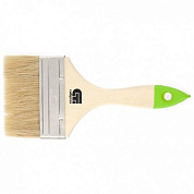 Кисть плоская, натуральная щетина, деревянная ручка Сибртех