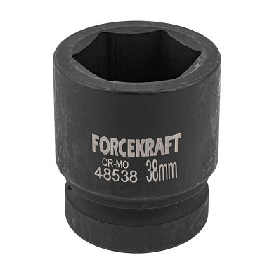 Головка ударная 1'', 38 мм, 6-гр. ForceKraft FK-48538