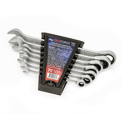 Набор ключей комбинированных трещоточных 7пр (8,10,12,13,14,17,19мм)