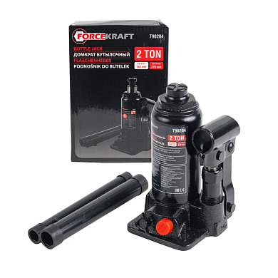 Домкрат бутылочный 2 т с клапаном, 148-278 мм ForceKraft FK-T90204