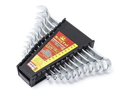 Набор ключей комбинированных 10 пр., 6-22 мм KINGTUL KT-3010MP