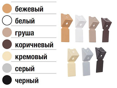 Уголок мебельный пласт. бордо (100 шт в пакете) Starfix SM-41831-100