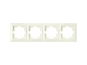 Рамка 4-местная бежевая, Стиль, Bylectrica ЮЛИГ.735212.217 беже