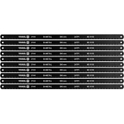 Полотно 300х12,6x0.65 мм по металлу 24TPI bimetal M2 + CrV 6150 10шт Vorel 27545