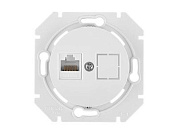 Розетка 1-ая компьютерная (скрытая) белая, Прованс, Bylectrica РК18-6311