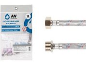 Подводка гибкая для воды гайка 1/2 - штуцер 1/2 60см в ПВХ оплетке AV Engineering AVE21360