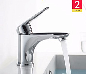 Смеситель для умывальника, латунь, хром Ledeme L1048