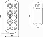 Контроллер для светодиодной ленты RGB, с пультом, музыкальный,12/24V, 72W/144W, AKS 115377
