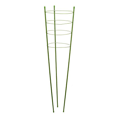 Поддержка для растений круглая H 120 см, металл в пластике, 4 кольца Palisad 644035