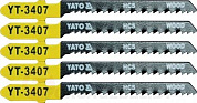 Полотна для электролобзика по дереву 50х75х1,0 мм 13TPI 5 шт. Yato YT-3407