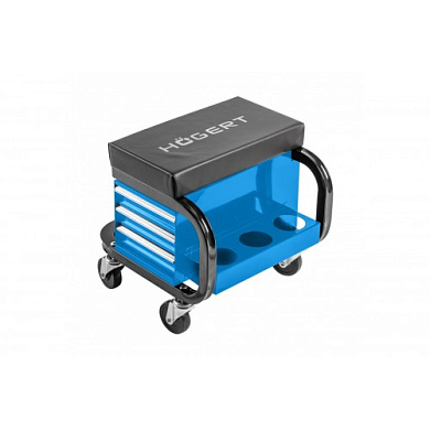 Стул для мастерской передвижной с 3 ящиками Hoegert HT7G560