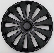 Колпак декоративный автомобильный GMK черный глянец 16" (4 шт) Star S16026