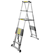 Стремянка телескопическая алюм. бытовая 5 м, 13+13 ступ. Forsage F-UP500-2