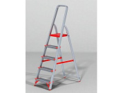Лестница-стремянка алюм. проф. с широкой ступенью 103 см 5 ступ. 5,1 кг NV500, макс. нагрузка 225 кг Новая Высота 5110105