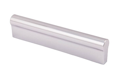 Ручка меб. скоба пластик. С-24 96/128 металлик без саморезов AKS 61066