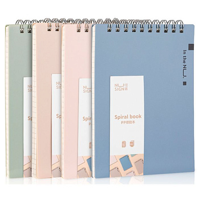 Блокнот "Nu Sign", А6, 60 листов, клетка, ассорти